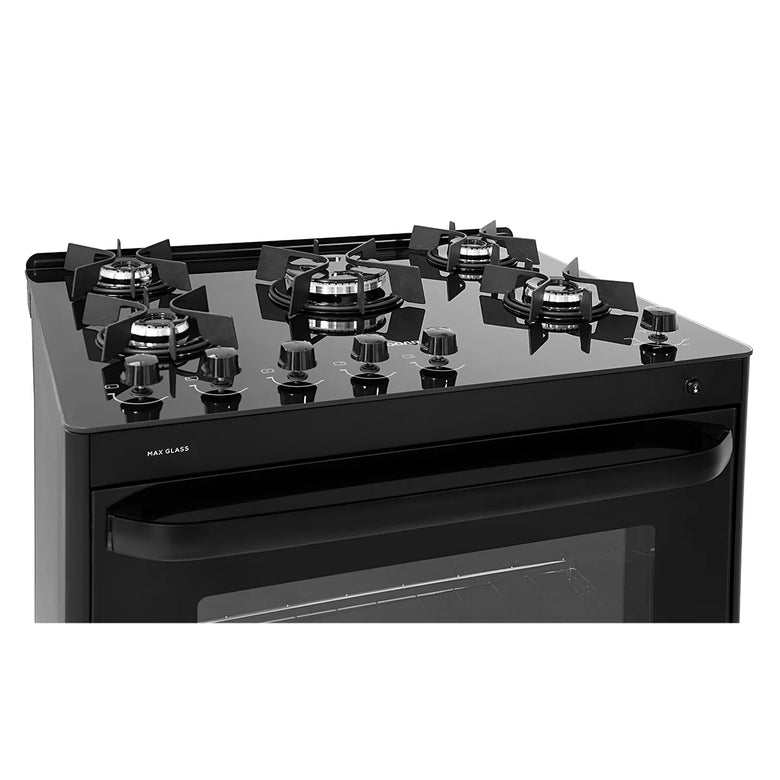 Fogão 5 Bocas Max Glass Suggar