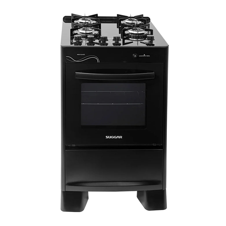 Fogão 4 Bocas Max Glass Suggar