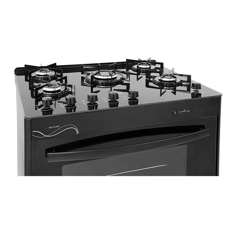 Fogão 5 Bocas Neo Glass Suggar