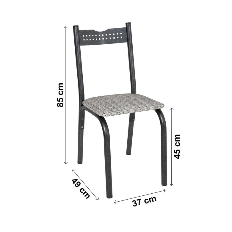 Conjunto de 2 Cadeiras Tubular Ciplafe