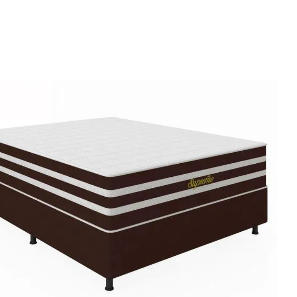 Cama Box Casal (Colchão + Base) 138x188 Supremo Bacetto