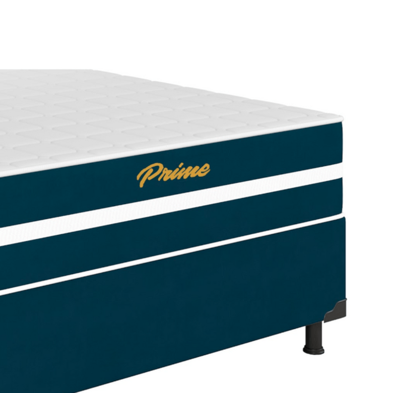 Cama Box Casal Prime (Colchão + Base) 138x188x62 Molas Ensacadas Bacetto