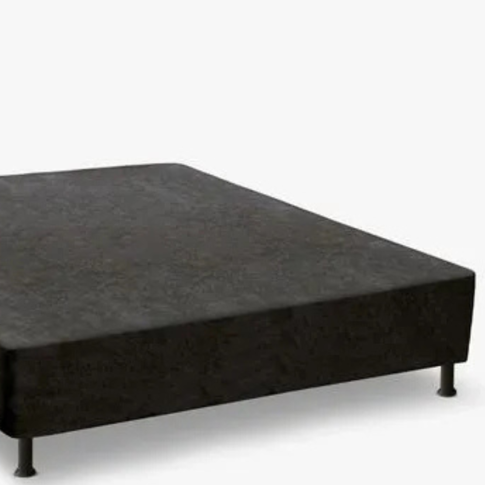 Base para Cama Box Casal Bordada Universal Baianão 138X188 Bacetto - PRETO
