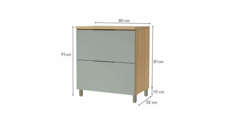 Balcão 1 Porta Basculante 1 Gaveta 80Cm MDF  Marquesa Nesher