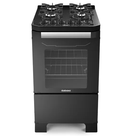 Fogão  4 Bocas Automático Itamaster Itatiaia - PRETO