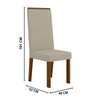 Conjunto Mesa de Jantar 90cm Redonda com 4 Cadeiras Livia Sonetto