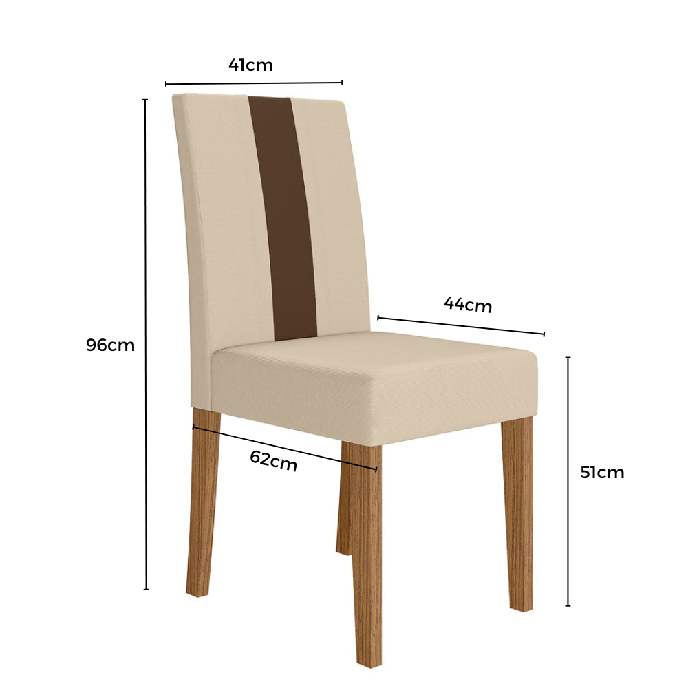 Conjunto 2 Cadeiras Linea Poliman