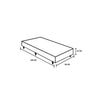 Base Para Cama Box Solteiro 88x30cm  Flex  Reconflex