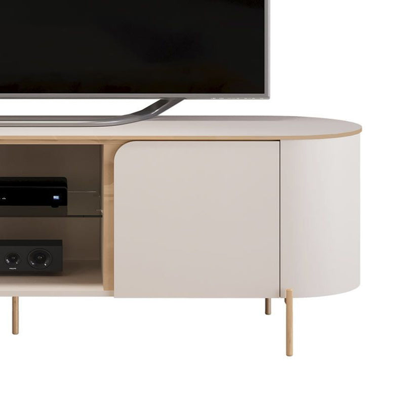 Bancada Para Tv Até 65" MDF 2 Portas Adele DJ Móveis