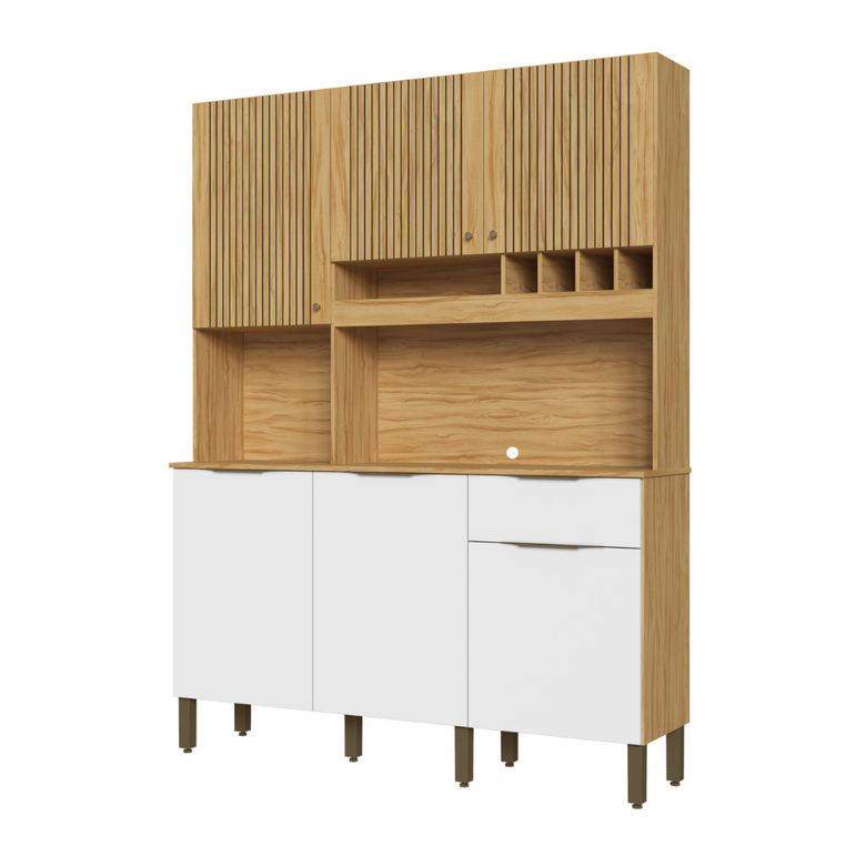 Cozinha Compacta 6 Portas 1 Gaveta Moscato Ronipa