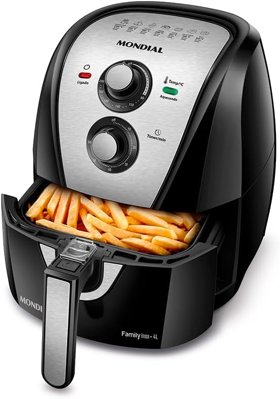 Fritadeira Sem Óleo Air Fryer 4 Litros AFN-40-BI Mondial - PRETO