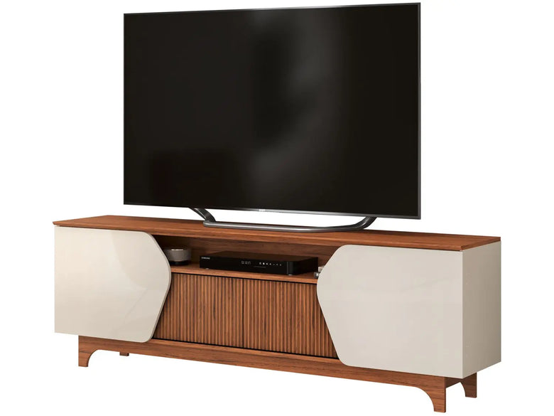 Bancada Para Tv Até 75" Ripado 180cm Helo DJ Móveis