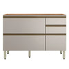 Balcão de Cozinha 1 Porta 4 Gaveta 120cm MDF Proença Demobile