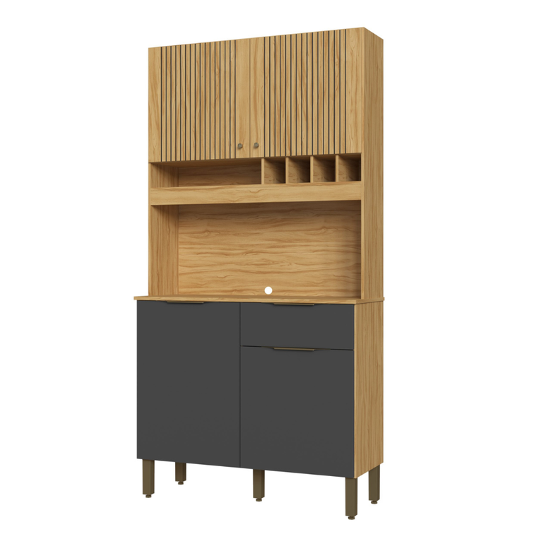 Cozinha Compacta 4 Portas 1 Gaveta Moscato Ronipa