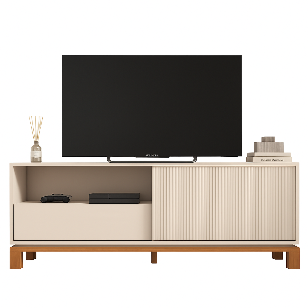 Bancada Para  Tv Até 55 Polegadas Mondrian Caemmun - OFF/FREIJO