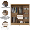 Guarda Roupa Casal 8 Portas  2 Gavetas Munique Demóbile