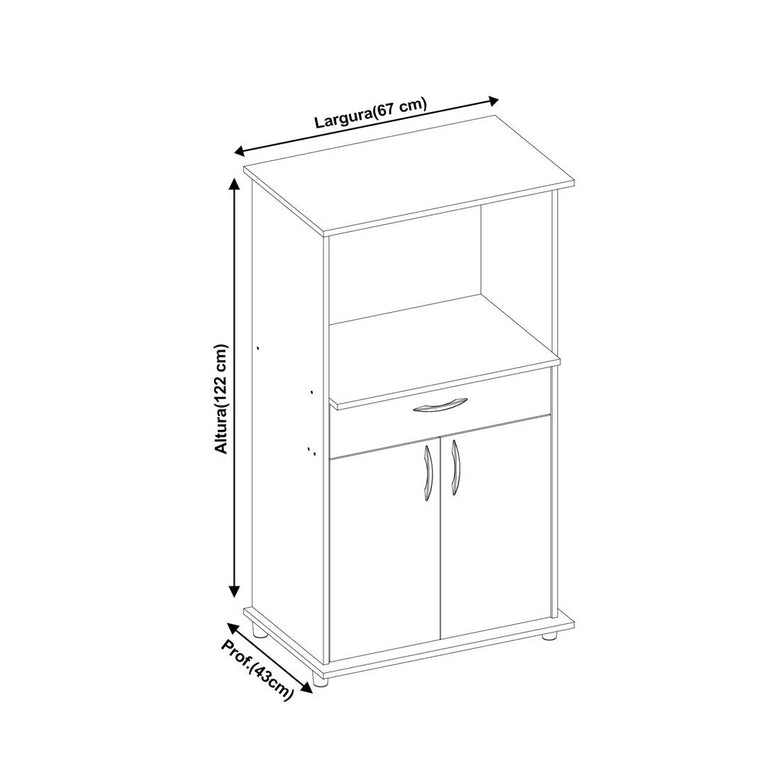 Balcão Multiuso 2 Portas NT3070 Notável