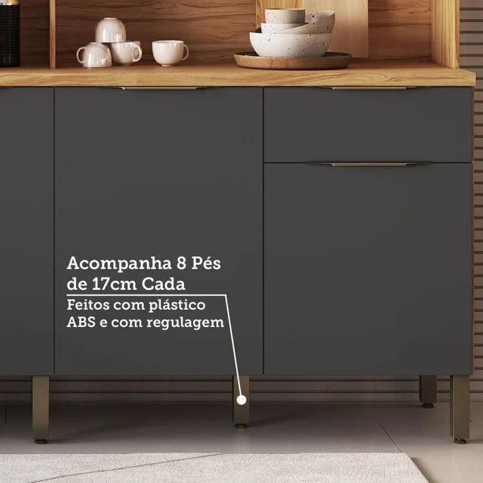 Cozinha Compacta 8 Portas 2 Gavetas Concord Ronipa
