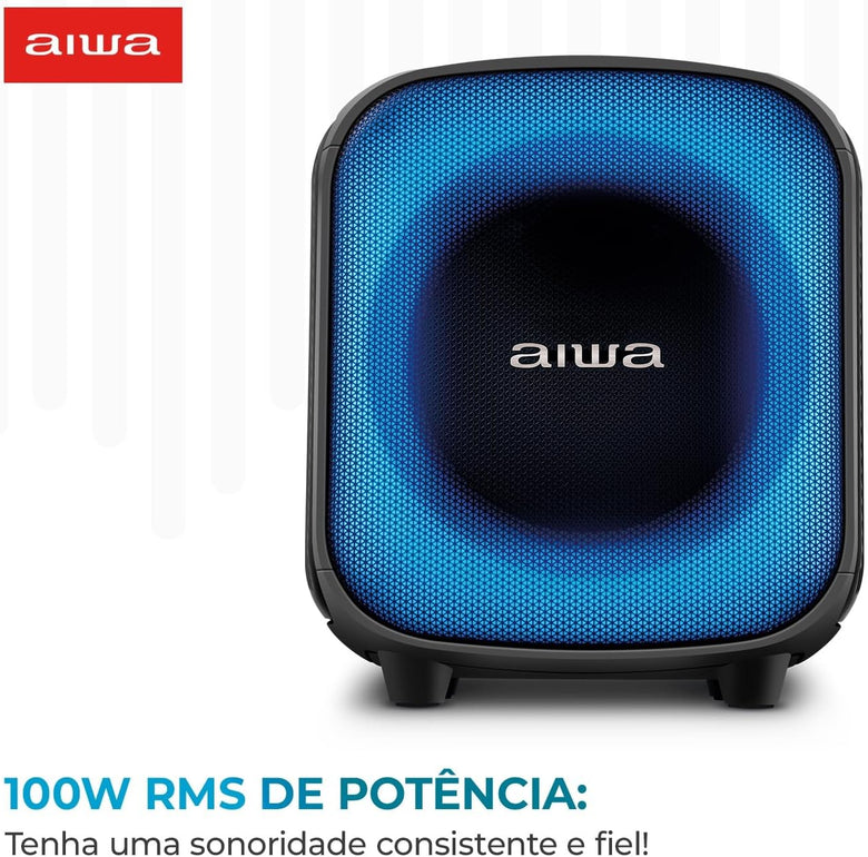 Caixa De Som PartyBox AIWA PB-07 Bluetooth