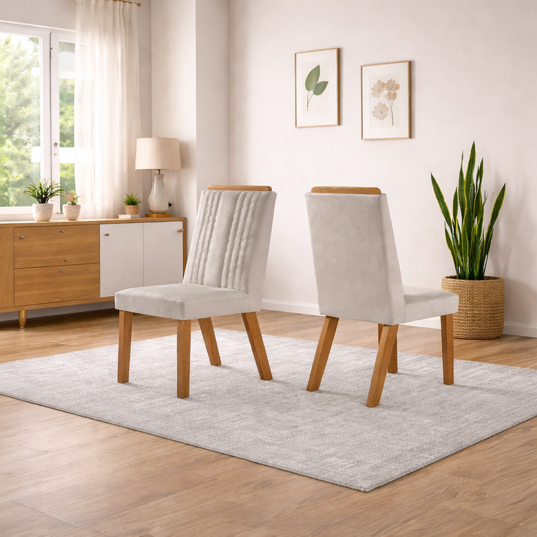 Conjunto 2 Cadeiras Florença LJ Móveis