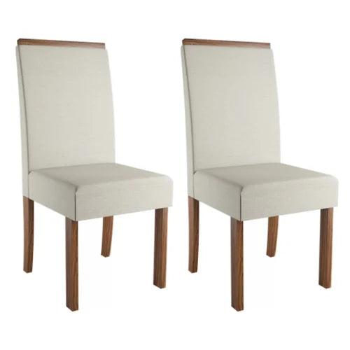Conjunto 2 Cadeiras Linho Livia Sonetto - AMBAR