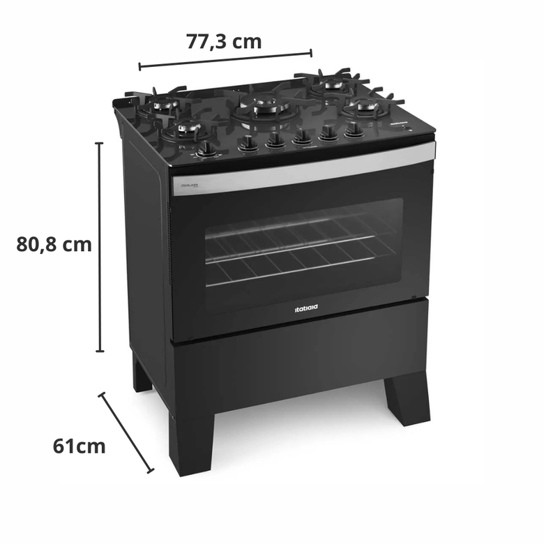 Fogão 5 Bocas Itaglass Itatiaia