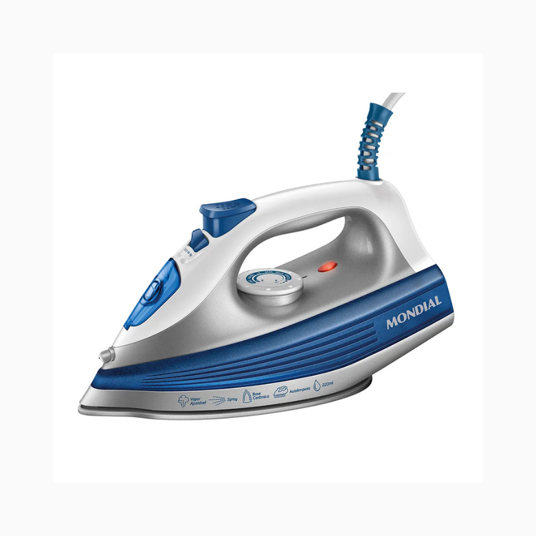 Ferro a Vapor Mondial FVN-01-BL