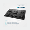 Cooktop a Gás 5 Bocas Tripla Chama Mondial CTG-03