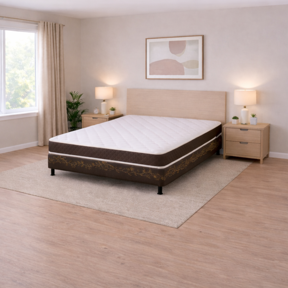 Conjunto Box Casal Isoflex D28 138X188 (Colchão+Base) Bacetto - PRETO