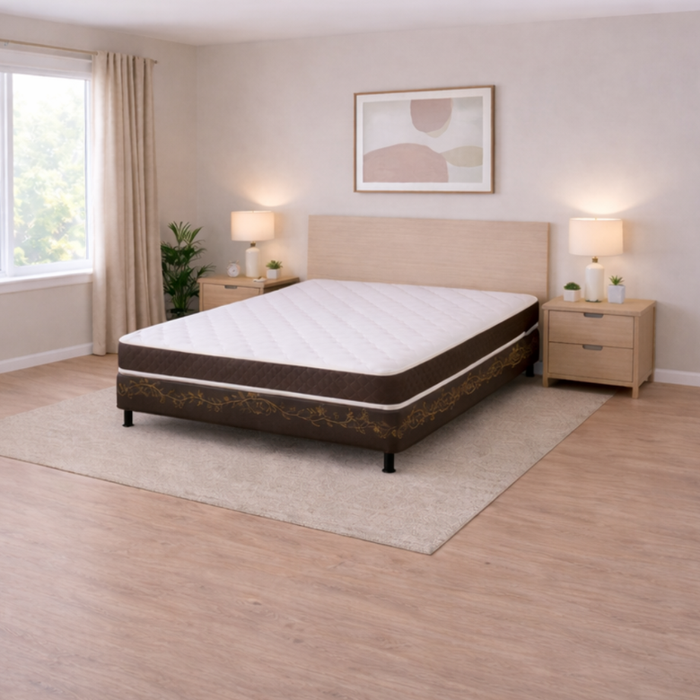 Conjunto Box Casal Isoflex D28 138X188 (Colchão+Base) Bacetto