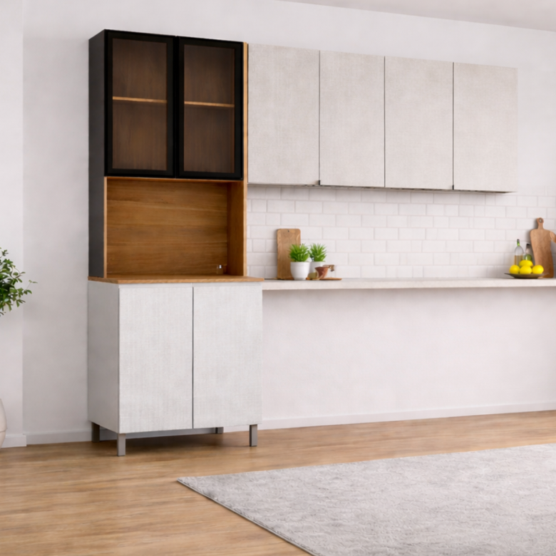 Cozinha Modulada Art 3 Peças 6 Portas Kits Paraná