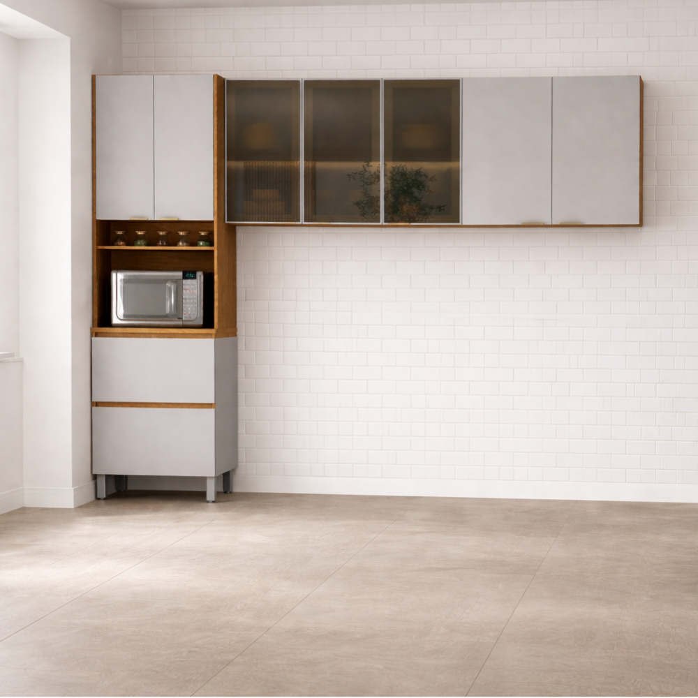 Cozinha Modulada 3 Peças 7 Portas Lumina Itatiaia - CINAMOMO/FENDI