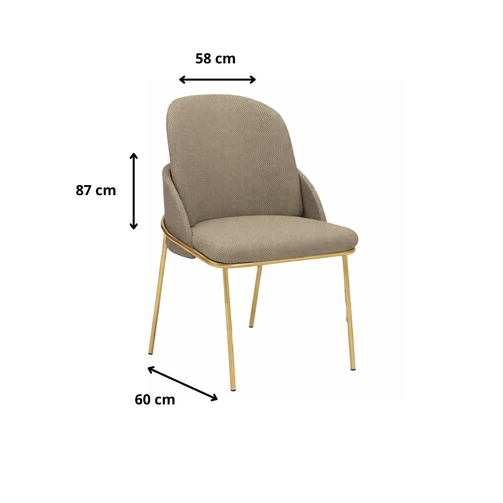 Conjunto 6 Cadeiras Estofadas Vitta Dj Móveis