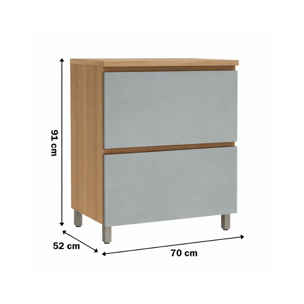 Balcao 1 Porta Basculante 1 Gaveta 70cm Rainha Nesher