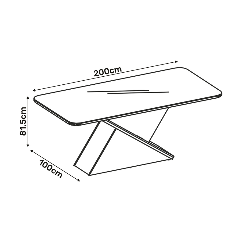 Mesa Jantar 8 Lugares Zafira Dj Móveis