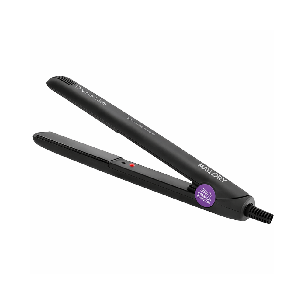 Chapinha/Prancha de Cabelo Mallory Divine Liss 210°C - PRETO