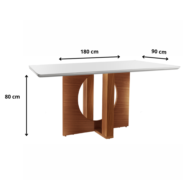 Mesa De Jantar Frisa 135X090 Lj Móveis