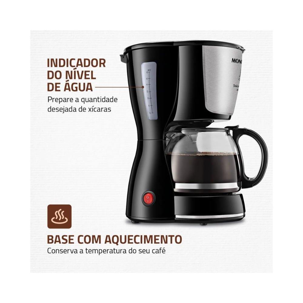 Cafeteira Elétrica Mondial Dolce Arome 18 C-30-18X
