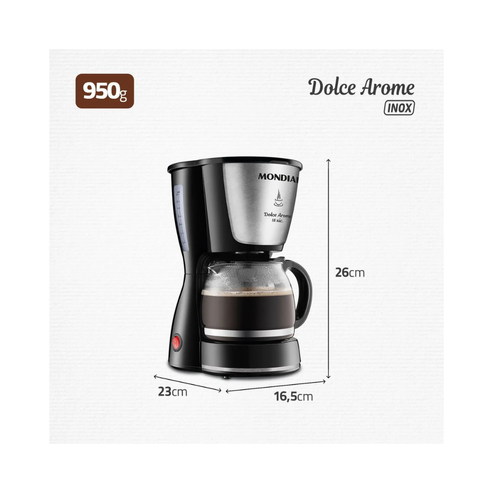 Cafeteira Elétrica Mondial Dolce Arome 18 C-30-18X