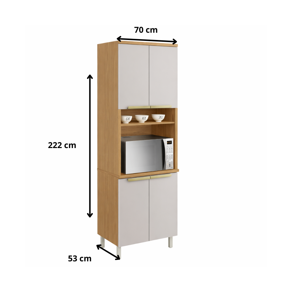 Paneleiro 4 Portas 70cm New Porto Itatiaia