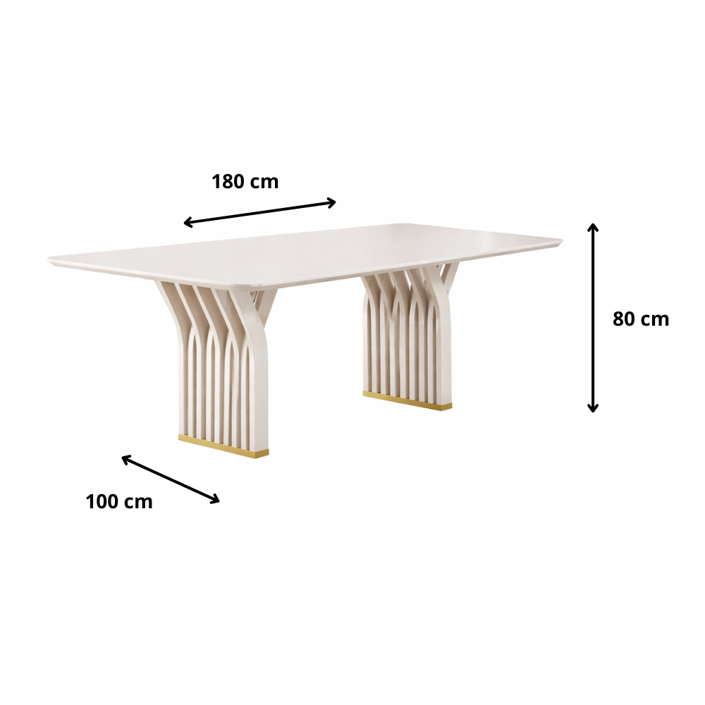 Mesa De Jantar 6 Lugares Yara Dj Móveis