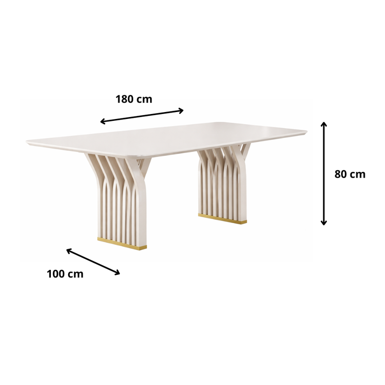 Mesa De Jantar 6 Lugares Yara Dj Móveis