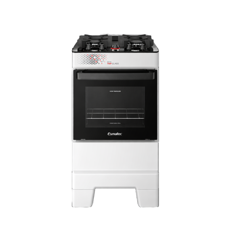 Fogão 4 Bocas Ideal Top Glass Acendimento Manual Esmaltec