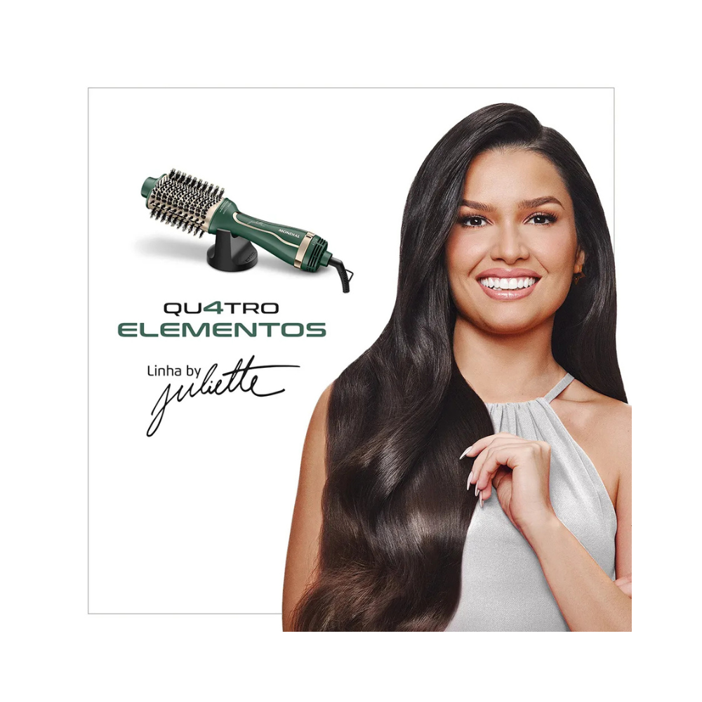 Escova Secadora By Juliette Mondial Verde Oliva ES-JU-02