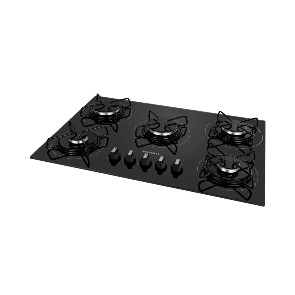 Cooktop a Gás 5 Bocas Mondial CTG-02 - PRETO