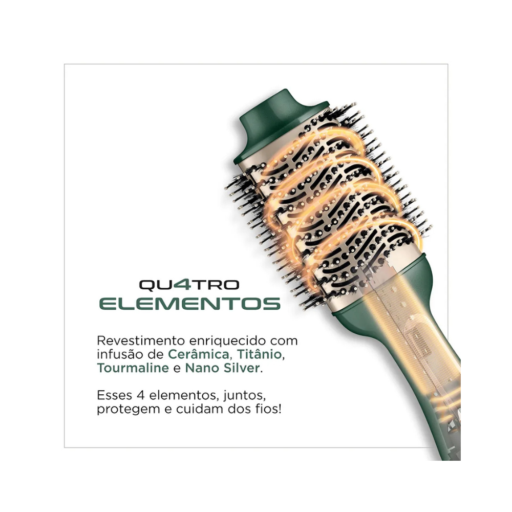 Escova Secadora By Juliette Mondial Verde Oliva ES-JU-02 - VERDE