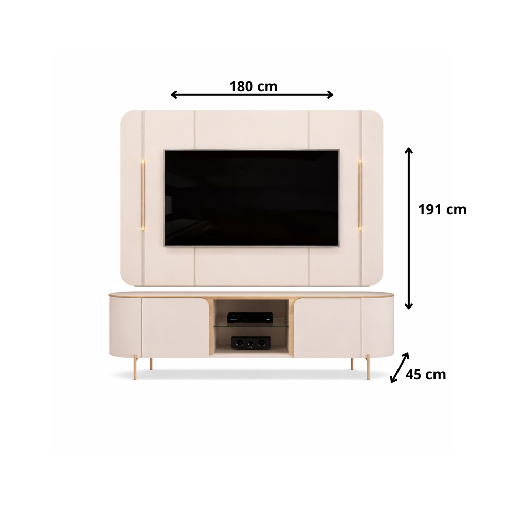 Painel e Bancada Adele Para TV até 65" DJ Móveis