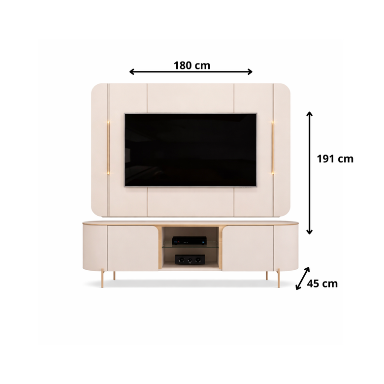 Painel e Bancada Adele Para TV até 65" DJ Móveis