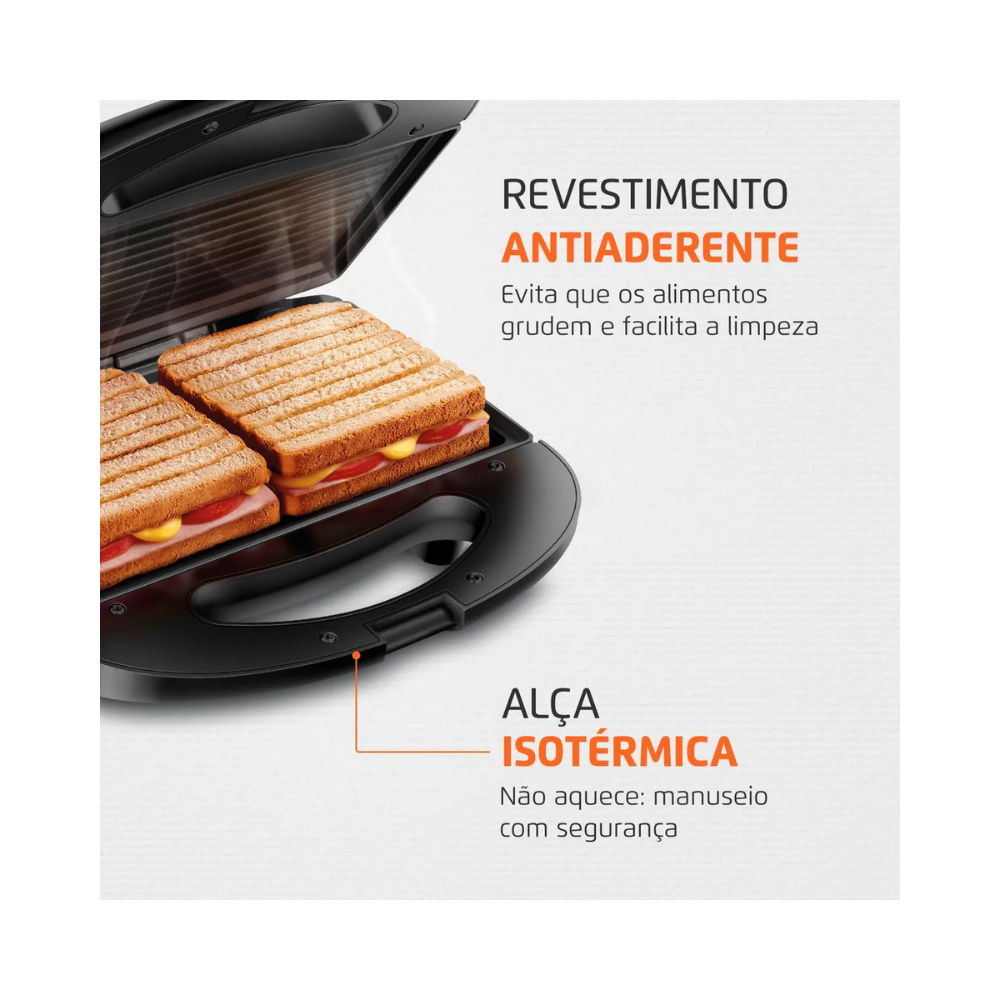 Sanduicheira Pratic Grill Mondial SN-01