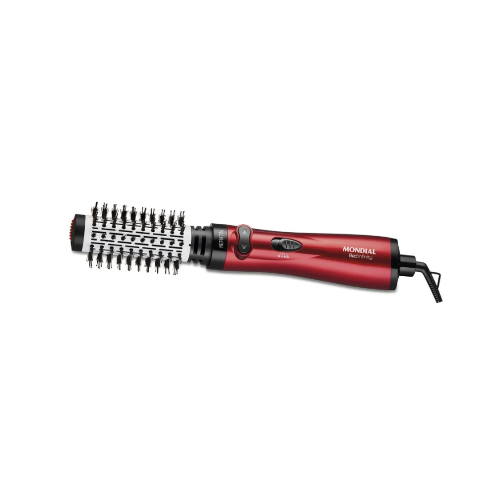 Escova Rotativa Infinity Keratin Mondial Vermelho ER-11-KR - VERMELHO